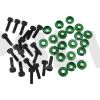  LX0798  Lynx Stepped Frame Screw Set-Green- 20 T-REX 600-700-800 